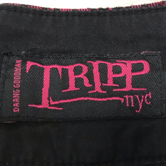 TRIPP NYC Vintage Pleated Plaid Reversible Mini Skirt - Picture 8 of 8